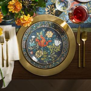 ที่มีคุณภาพที่เหนือกว่าการตกแต่งห้องรับประทานอาหารโลหะเป็นมิตรกับสิ่งแวดล้อมสำหรับแผ่นชาร์จที่มีระดับการให้บริการร้อนพื้นผิวการออกแบบที่น่าสนใจที่สุดสำหรับ - Product Image 2