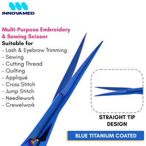 Tijeras de Cutícula Extra Afiladas con Microresorte, de Acero Inoxidable, para Eliminar Piel Muerta, Dar Forma a Cejas y Pestañas - Product Image 2