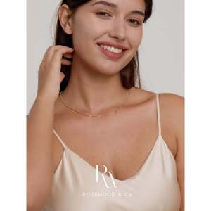 Collier en perles plaqué or, motif chevrons, inaltérable, cadeau pour maman ou elle, colliers superposés tendance - Product Image 6