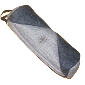 Sac rond cosmétique en feutre fait main et tendance - Product Image 2