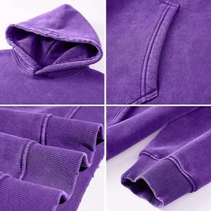 Sweatshirts en coton de couleur unie vierge au design personnalisé pour hommes pour femmes sweatshirts unisexes à enfiler de haute qualité Vente en gros - Product Image 3