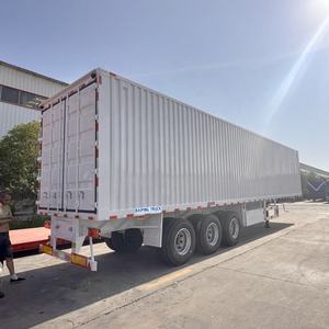 Camion à plateau sec de 40 tonnes, 3 essieux, transport, semi-remorque à rideaux latéraux en PVC de 40 pieds, Great Dane Dry Van - Product Image 3