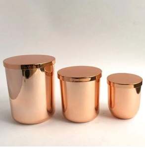 DIAMOND <b>CANDLE</b> JAR for SOY WAX ROSE <b>GOLD</b> <b>CANDLE</b> JAR LUXURY <b>CANDLES</b> for HOME DECOR and CHRISTMAS DECOR - Product Image 3