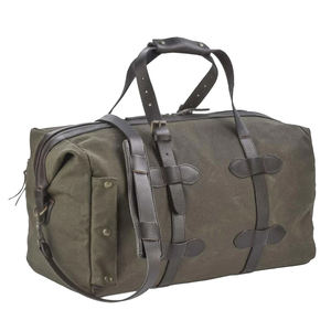 Luxury Genuine <b>Leather</b> Duffel <b>Bag</b> with Adjustable Strap Zipper Closure Foldable <b>Laptop</b>-Friendly 20-35L Capacity Unisex Daily Use - Product Image 5