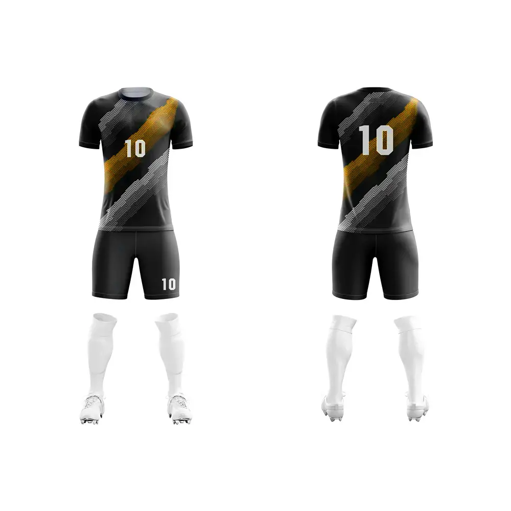 Yeni tasarım özel futbol forması baskı o-boyun futbol kıyafeti futbol forması profesyonel spor takım aşınma futbol üniforma