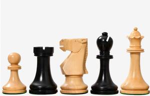 Pièces d'échecs anglaises Staunton de luxe en bois ébénisé et en buis, roi de 3,8 cm, au meilleur prix - Product Image 6