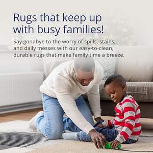 Tapis en coton biologique non toxique et antidérapant, écologique, personnalisable, lavable, pour chambre à coucher, chambre d'enfant, décoration intérieure, fabriqué à la machine, pour enfants - Product Image 6