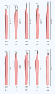 Pince à épiler de précision rose MORGANS INDUSTRIES, en acier inoxydable, pointe lisse 10 mm, prise en main parfaite - Product Image 5
