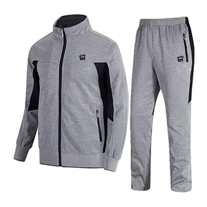 Sudadera con capucha con cremallera completa, bordado de chenilla personalizado, de algodón 100% acampanados y conjuntos de pantalones de chándal Sudadera con capucha, suéter, sudaderas con capucha para hombre, chándal - Product Image 5