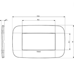 Vimar Arkè Placa Redonda Madera Cerezo 4 Módulos Interruptores Pared 19684,52 - Product Image 2