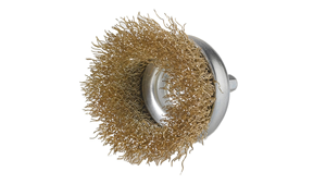 Brosse à fil métallique de haute qualité, recouverte de laiton, montée sur un mandrin, pour le décapage de peinture, disponible à un prix abordable - Product Image 2