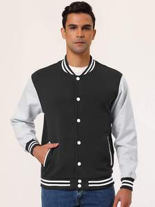 แจ็กเก็ตเบสบอลแฟชั่นลำลองสำหรับผู้ชาย, แจ็คเก็ตผ้าฝ้ายโพลีเอสเตอร์สำหรับใส่ได้ทั้งชายและหญิง - Product Image 3