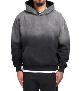Survêtement personnalisé délavé à l'acide Combinaison de jogging en coton à broderie Ensemble de survêtements évasés survêtements délavés pour hommes - Product Image 1