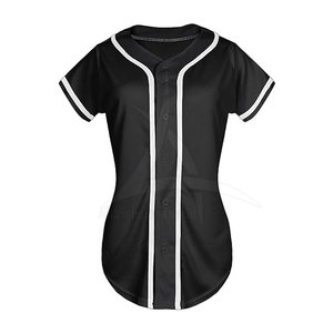 Nouveau maillot de softball pour homme adulte, design personnalisé, respirant, séchage rapide, 100% polyester, col en V, couleurs personnalisées, impression de logo - Haute qualité - Product Image 2
