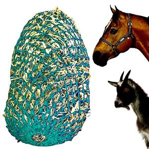 Wholesale Nylon <b>Slow</b> <b>Feeder</b> Horse hay Nets Bag Horse hay Bag Net Heavy Duty Mesh Feed Bag for Horses OEM Welcme - Product Image 1