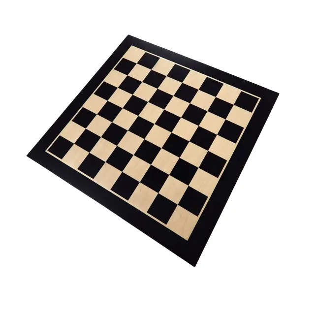 輸出業者による屋内ゲーム用のカスタマイズされたサイズとロゴデザインの木製ブラックチェスゲーム