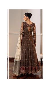 2023 Edición de boda de lujo marrón indio pakistaní red Maxi traje Venta caliente seda viscosa algodón Salwar Kameez vestido - Product Image 2