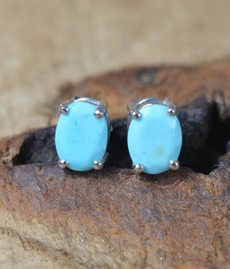 Boucles d'oreilles classiques faites à la main 925 bijoux en argent massif pour femmes 925 argent Sterling Turquoise pierres précieuses Style Boho boucles d'oreilles - Product Image 2