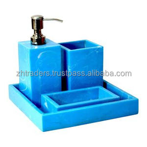 Nuevo diseño Baño de lujo Top Patrocinador Listado Set Baño de resina polivinílica Baño Set Venta directa de fábrica Compradores - Product Image 6