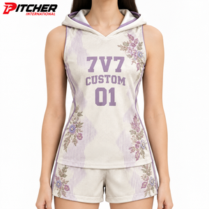 Wholesale 7v7 Football Uniform Womens Custom Sublimated Uniform Teamwear Factory Price for US Teams Low MOQ - Product Image 3