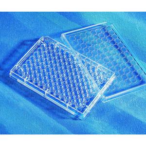 Microplaca Corning de fondo redondo negro de 96 pocillos 25 por bolsa no tratada no estéril sin tapa suministros de laboratorio - Product Image 2