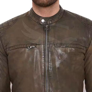 Vestes en cuir sur mesure pour hommes Veste en cuir de haute qualité pour hommes Veste d'hiver en cuir à prix réduit - Product Image 5