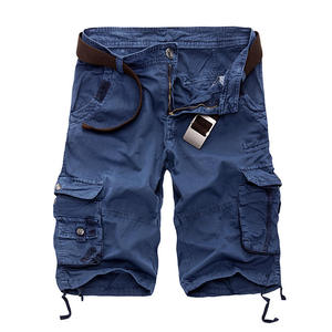 Shorts Cargo Homme Décontractés Style Urbain de Qualité Supérieure en Toile 100% Coton, Taille Élastique, Respirants, Séchage Rapide, Multiples Tailles - Product Image 6