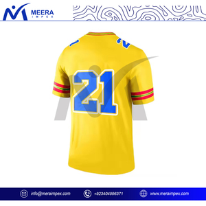 OEM ODM conception sur mesure maillot de football américain sublimation de haute qualité tissu à mailles personnalisé vêtements de sport maillot de football pour hommes - Product Image 3