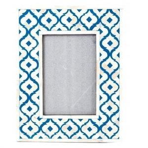 Marco de Fotos de Mesa Hecho a Mano, Ecológico y Duradero, con Incrustaciones de Hueso de Búfalo Real con Rayas Grises y Blancas, Marca Moon Rise Craft, Gran Venta - Product Image 4