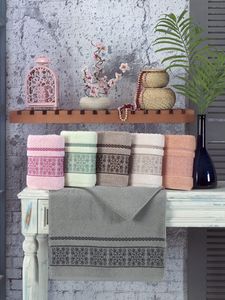 100% coton 500 Gsm serviettes pastel 50*100 cm et 70*140 cm tailles serviettes de main et de bain pour la maison et le voyage - Product Image 3