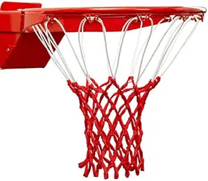 Rete da basket professionale per impieghi gravosi con cerchi e viti a rete per esercizi di allenamento sportivo, gioco all'aperto di basket
