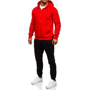 Conjunto Deportivo de 2 Piezas con Sudadera con Cremallera y Pantalones de Felpa Transpirable con Estampado Invernal OEM 2026 para Adultos Unisex - Product Image 1