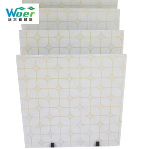 Penjualan Langsung Pabrik Ubin Plafon <span class=keywords><strong>PVC</strong></span> Gypsum Persegi Tahan Air 600*600mm untuk Penggunaan Hotel Modern Artistik - Product Image 4