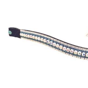 ผลิตภัณฑ์ขี่ม้า ผ้าคาดหน้าม้าหนังเบาะคุณภาพสูง ปรับแต่งด้วยผ้าคาดหน้าม้าคริสตัลน้ํา 5 แถว - Product Image 4