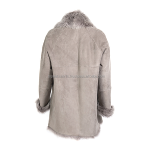 Abrigo de Piel de Oveja y Cordero de Primera Calidad para Mujer, Modelo 2026 OEM, Tendencia en Moda, Tallas Grandes, Abrigo de Invierno con Calefacción - Product Image 4