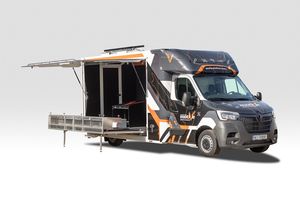 Camionnette mobile blanche pour la livraison d'aliments surgelés, idéale pour la restauration de rue et les cuisines mobiles - Product Image 6