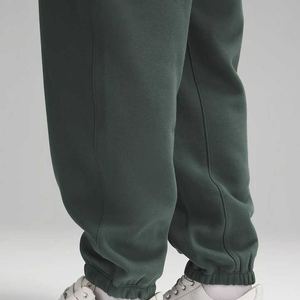 Pantalon de jogging de sport d'été pour hommes, pantalon de survêtement surdimensionné durable à motif solide en molleton de bambou biologique - Product Image 5