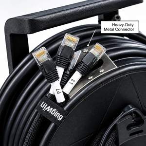 Câble <span class=keywords><strong>Ethernet</strong></span> RJ45 FTP Cat5e personnalisé pour boîtier de scène, 8 conducteurs en cuivre nu 26AWG 28AWG, 30m-100m - Product Image 1