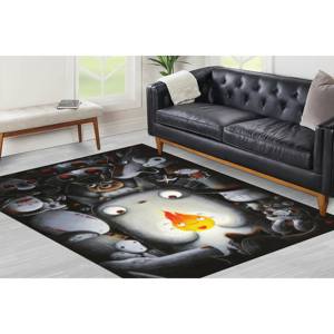 Tapis Moderne Abstrait Anime Imprimé en 3D, Grand Tapis Doux Non Tissé, Idéal pour Salon, Cadeau Original - Product Image 2