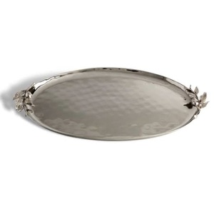 Hôtels Maison Restaurant Plateau de service en métal nickelé pour plats délicieux Dessert dans les hôtels Restaurants Plateau de service pour la maison - Product Image 1