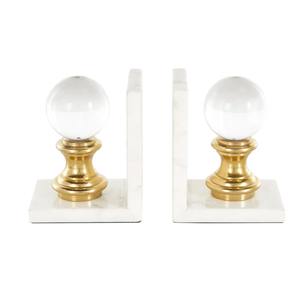 Sujetalibros Redondos de Vidrio con Base de Mármol Blanco, Perfectos para Escritorio de Oficina, Mesa de Estudio y Decoración Moderna de Biblioteca en el Hogar, Venta al por Mayor desde India - Product Image 6