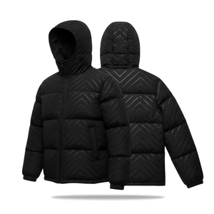 Blouson d'hiver matelassé pour homme, coupe bomber, service OEM, coupe-vent, chaud, à capuche, rembourré, vêtement d'extérieur décontracté en toile de haute qualité, vente en gros - Product Image 1