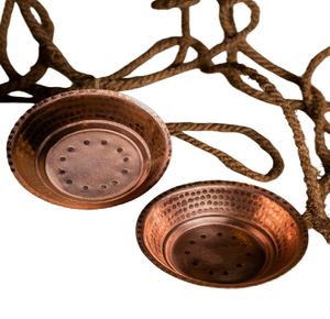 Juego de 2 Cuencos Grandes de Cobre Hechos a Mano, Cuenco Redondo de Cobre Sólido, Cuencos Decorativos y para Servir - Product Image 1