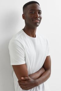 100% algodón transpirable fábrica promocional camiseta al por mayor bajo MOQ personalizado su propio logotipo bordado camiseta para hombre - Product Image 2