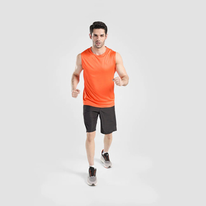 Wholesale Solid Color Gym Tank Top for Men Quick Dry Breathable <b>Vest</b> With Custom Logo Plus Size Fitness <b>Vest</b> - Product Image 2