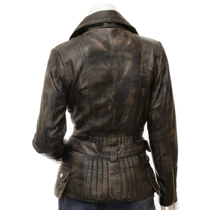 Chaquetas de Cuero Genuino Personalizadas de Nueva Llegada para Damas, Otoño, Satén, Precio Bajo, Última Moda en Cantidad al por Mayor - Product Image 2