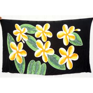 Sarongs hawaïens peints à la main en rayonne de qualité supérieure, paréo, vente en gros personnalisée, vêtements de plage, couverture, îles du Pacifique, HPGU045-02-200 - Product Image 1