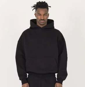 Sweat à capuche surdimensionné pour hommes Tissu épais en coton de haute qualité OEM Logo personnalisé Fournisseur en gros - Product Image 2