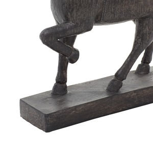 Sculpture de cheval brun intérieur maison pièce maîtresse décorative à la main Sculpture de cheval coulé Statue d'animal articles de décoration fournitures - Product Image 4