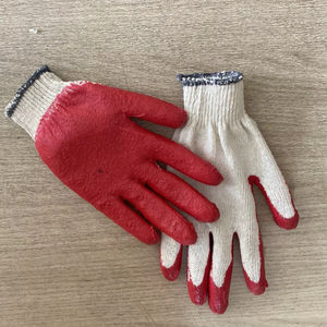 Gants de sécurité vietnamiens en coton tricoté avec revêtement en latex, anti-coupure, antidérapants, réutilisables, avec poignet en caoutchouc, jauge 10, pour la protection au jardinage - Product Image 1